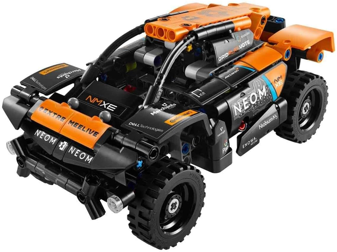 Set mașină de curse LEGO Technic NEOM Mclaren Extreme E, jucărie cu motor pentru copii, mașină cu vânt construibilă, cadou Technic pentru băieți și fete de la 7 ani 42166 Seturi de constructie Besuche den LEGO-Store