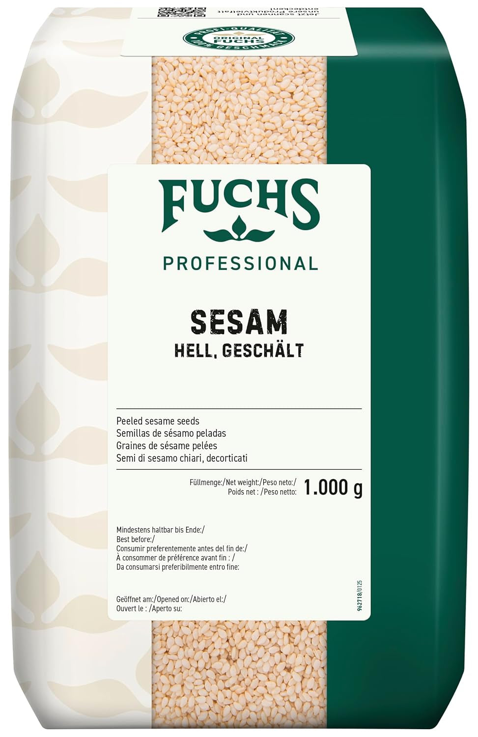 - Sesam hell | Zum Zubereiten von Sushi, Würzen von Wokgerichten oder als Topping | Profi-Qualität für Großverbraucher und Gastronomie | 1 kg im recyclebaren Beutel