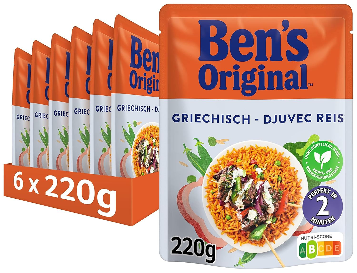 Orez expres BEN'S ORIGINAL™ Mediteranean 6 x 220g