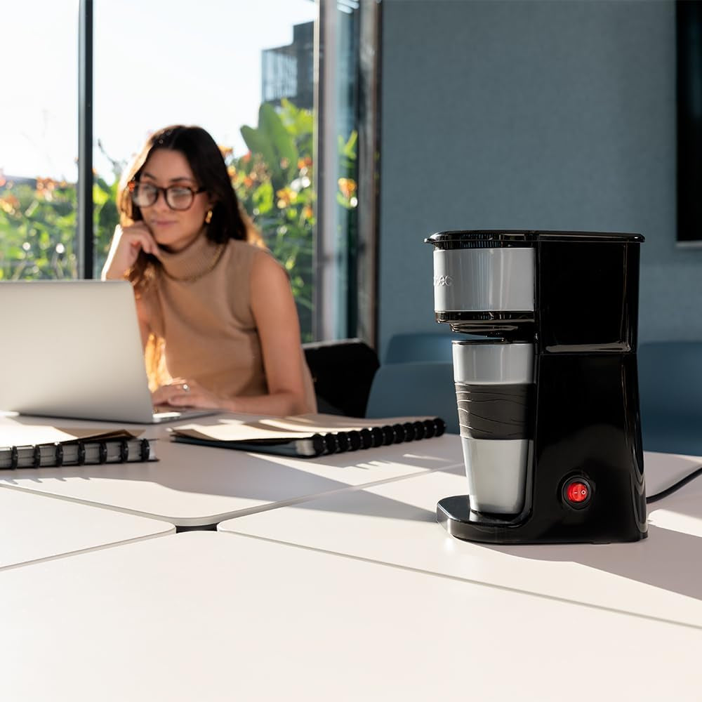 Espressor Cecotec Coffee 66 Drop & Go cu carafă termică, 700 W, capacitate 420 ml, cioc etanș, filtru permanent sau de hârtie, funcție de oprire automată, recipient cu fereastră