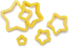 0255312 Set forme de biscuiți în formă de stea, 5 bucăți 2,2 3,9 5,6 8,19,9 Î 2,2 cm