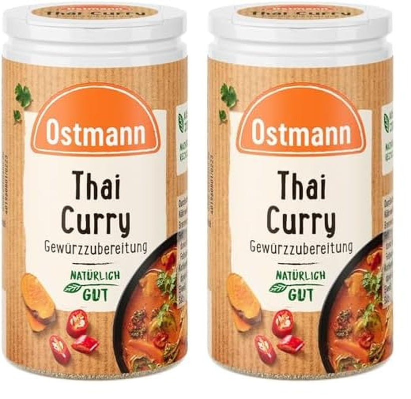 Ostmann Gewürze - Thai Curry Gewürzzubereitung | Nachfüllbare & recyclebare Verpackung | 40 g in der Streudose