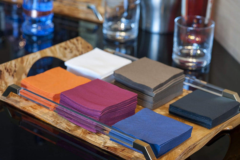 Lampă suspendată Ser22107609 Coktail, șervețel 20 X 20, 2 straturi, pliere 1/4, 100 șervețele, Punta-Punta, albastru