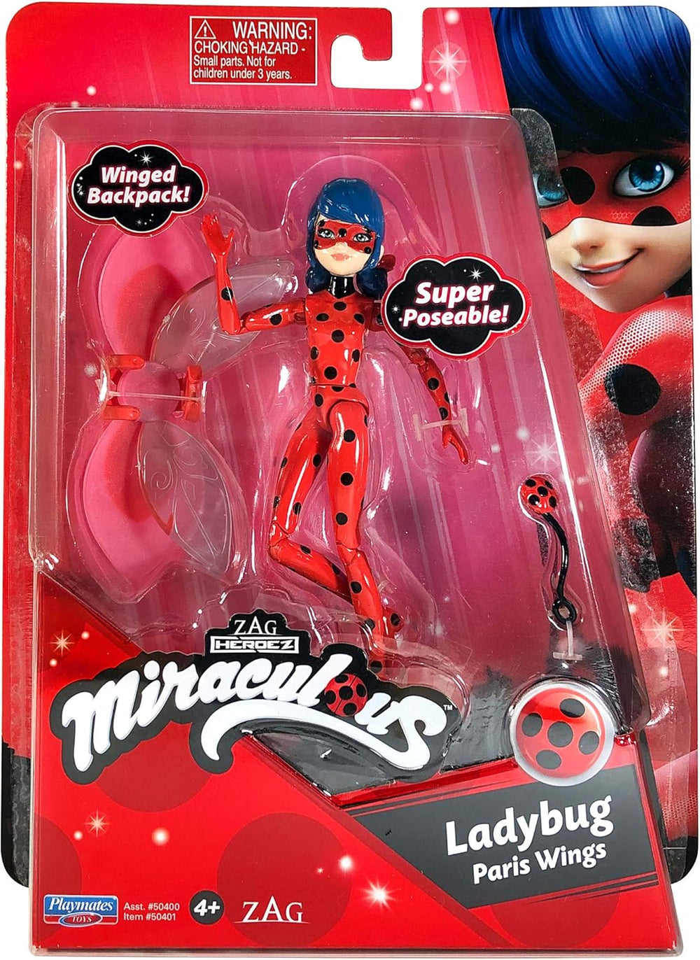 Bandai - Miraculous Ladybug - Mini-Puppe 12 cm - Rena-Rouge - P50404