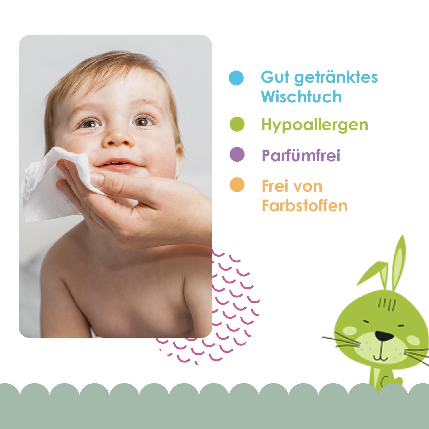 Șervețele umede Cleanic Baby Eco Pure Water – (1 x 50 buc.) Șervețele umede pentru copii și sugari – fără parfum, se pot arunca la toaletă, piele sensibilă – 50 buc.