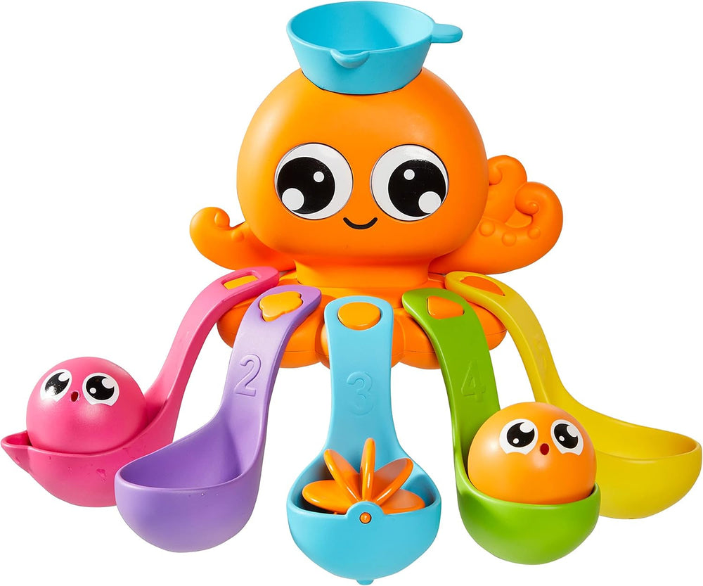 TOMY T72097 Familia de broaște țestoase, Distracție colorată pentru baie și învățare pentru cadă, piscină și bazin de înot, Jucărie pentru cadă, Jucărie de apă pentru cadă, Jucărie pentru bebeluși, Cadouri de naștere, De la 12 luni Jucarii Bebe Naty Shop Înot distractiv caracatiță