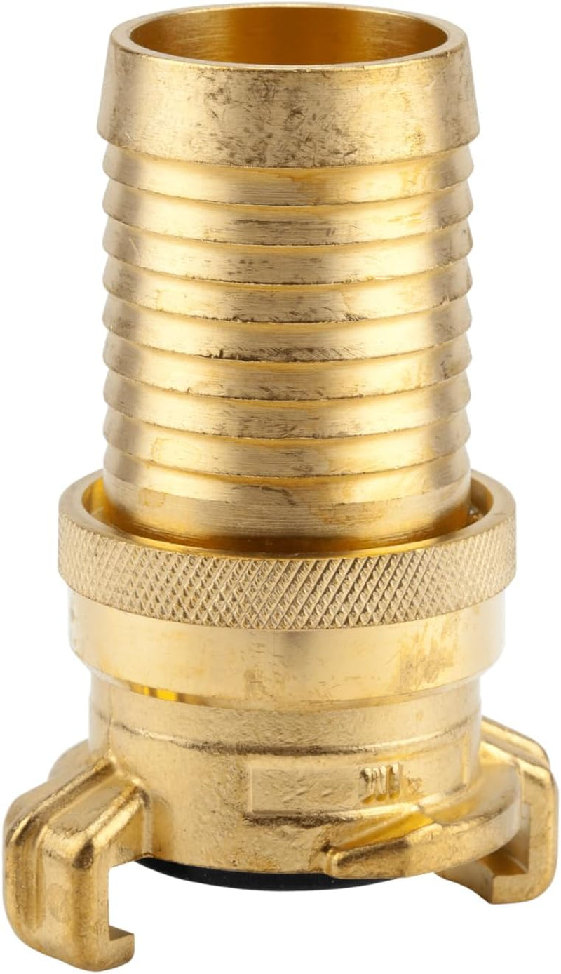 Niplu filetat din alamă Gardena: Conector din alamă pentru conectarea pe ambele părți, de exemplu la pompe, filet de țeavă 26,5 mm (G 3/4 inch) (7260-20)