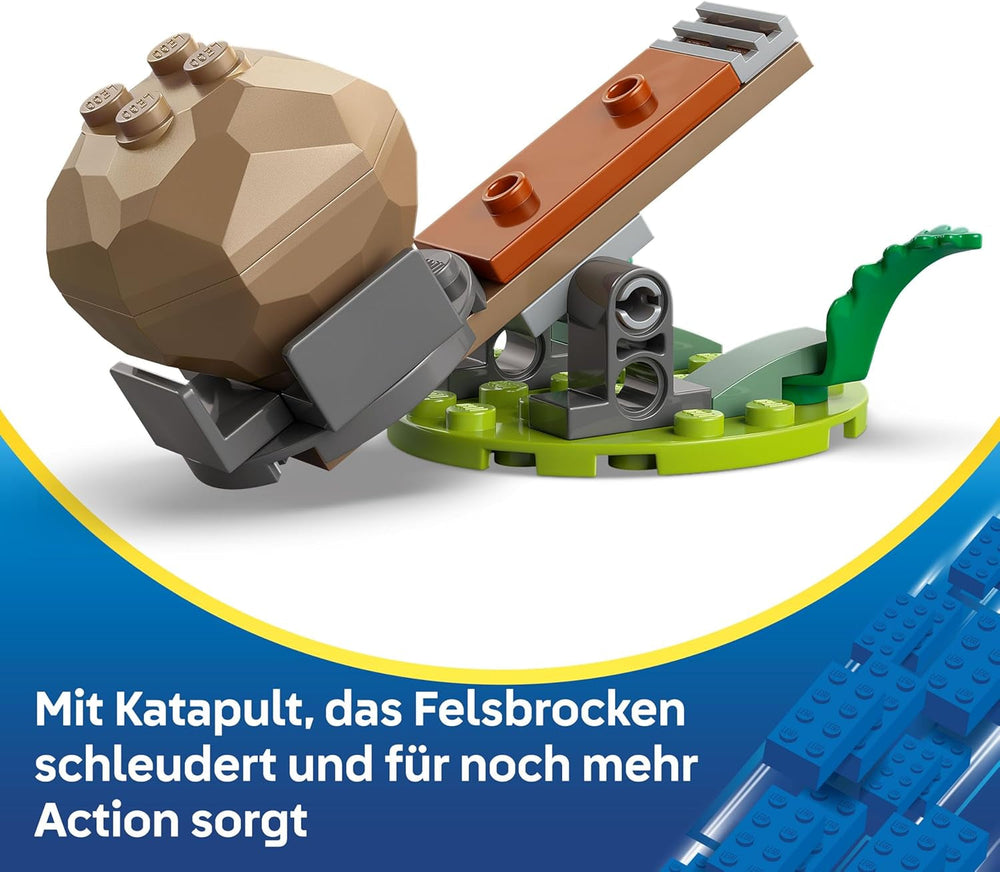 LEGO Sonic the Hedgehog Knuckles vs. Dr. Eggmans Egg Crusher Mech - Kreatives Spielzeug mit 2 Minifiguren, Ringe & Chaos Emeralds - Gamer Geschenk Jungen & Mädchen ab 8 Jahren - 77005