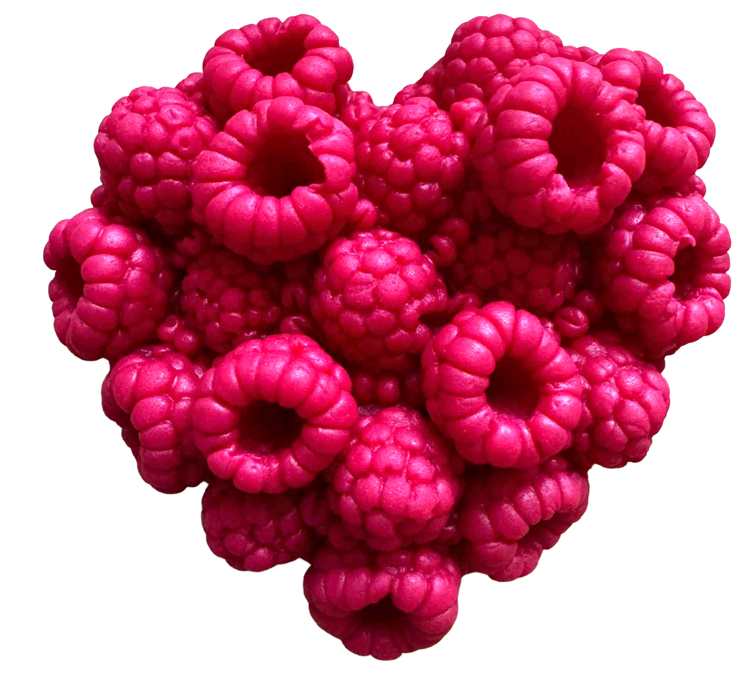 Decoratiune comestibila, Inima din zmeura Decoratiuni din Pasta de Zahar Nati Shop