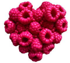 Decoratiune comestibila, Inima din zmeura Decoratiuni din Pasta de Zahar Nati Shop