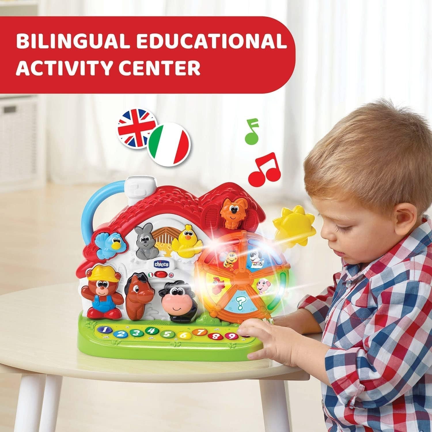 Chicco Ma New Farm, bilingv, stivuibil Jucarii Bebe Naty Shop