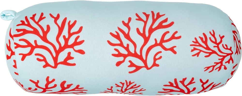 FISURA Pernă de plajă, Culoare gradient, 29 X 12 Cm, Pernă de relaxare, Roz, Pernă de călătorie originală, Pernă de camping din poliester, Demontată Perne calatorie Naty Shop Corali