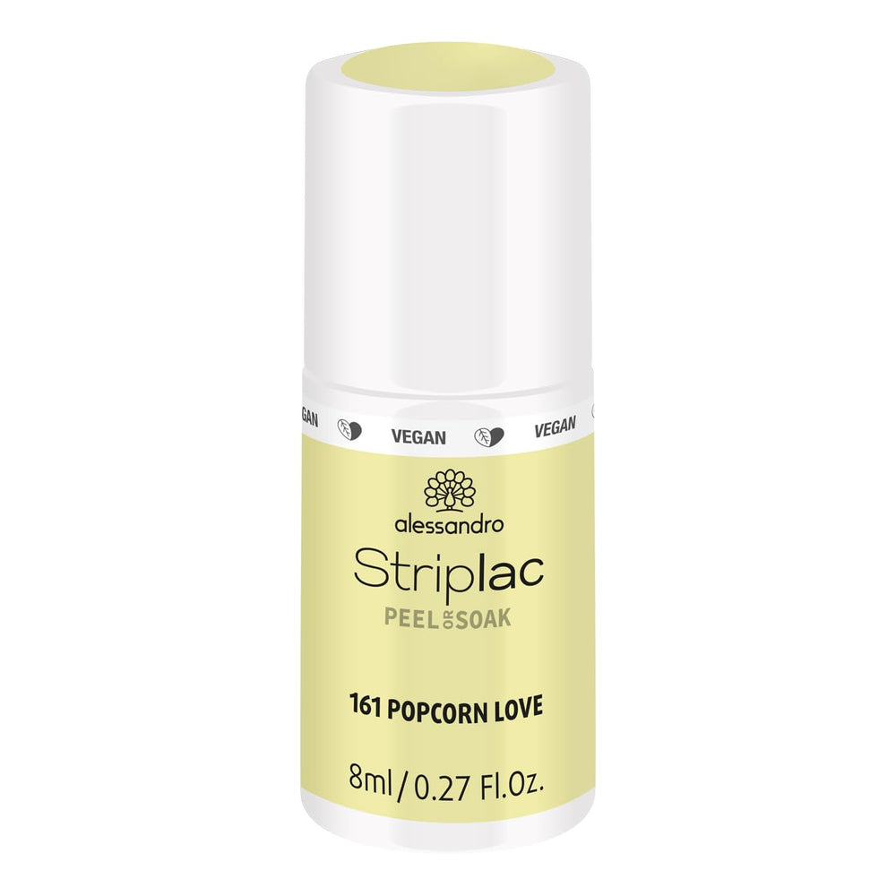 alessandro Striplac UV-Nagellack Flat White – Schonend und langanhaltend – Einfache Entfernung dank Peel-Off-Technologie – Vegan und tierversuchsfrei – 8 ml