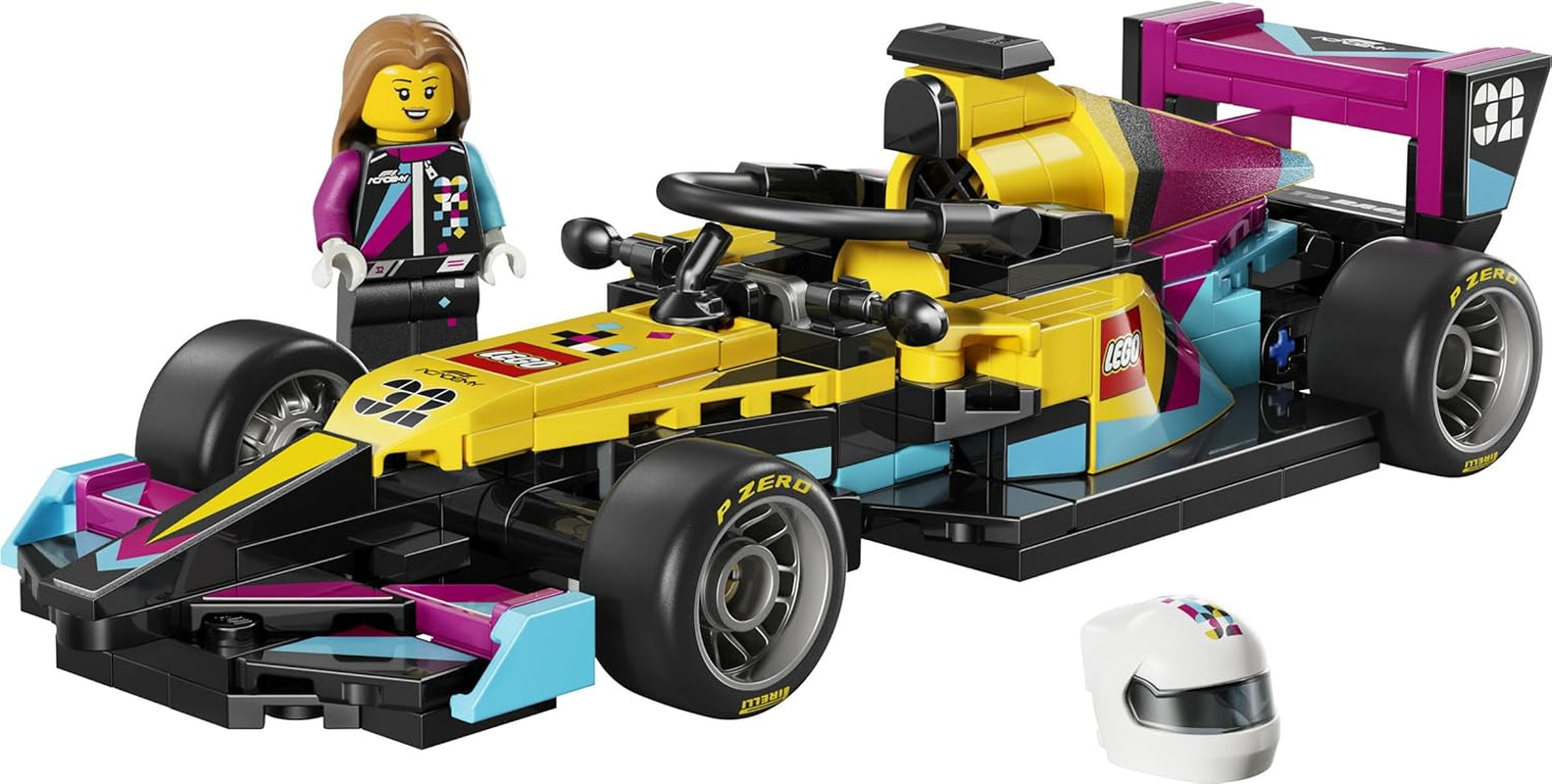 LEGO Speed Champions F1 ACADEMY Rennwagen - Spielzeug Modellauto - Mit Formel 1 Rennfahrerin Minifigur - Geschenk für Mädchen, Jungen & Erwachsene Fans ab 10 Jahren - 77258