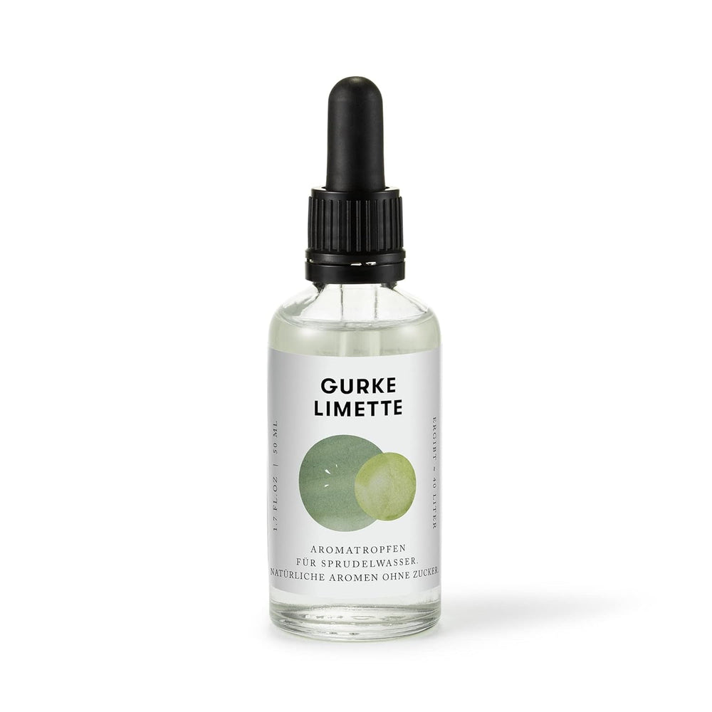 Aarke Aroma picături pentru apă spumantă, gust de zmeură neagră Indulcitori Naty Shop Gurke Limette