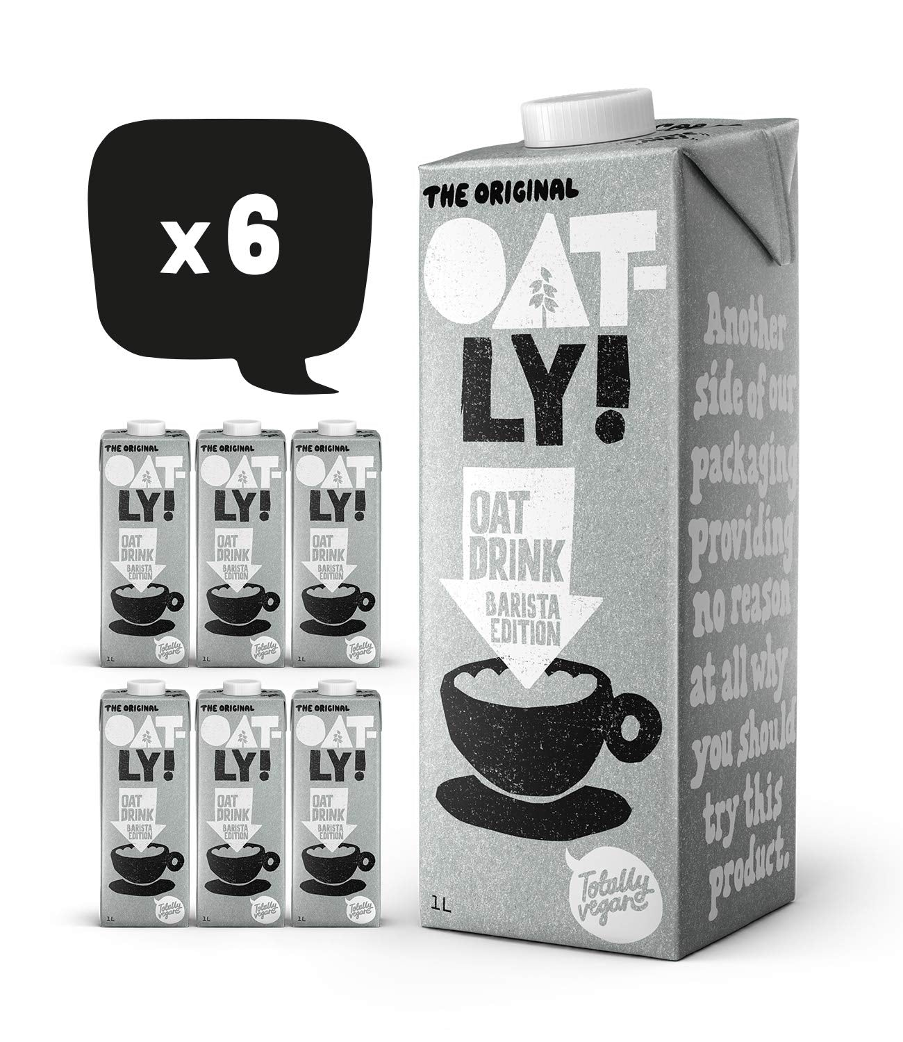 Oatly Barista Haferdrink Barista Edition, Long Life 1 Litre (6er Pack)