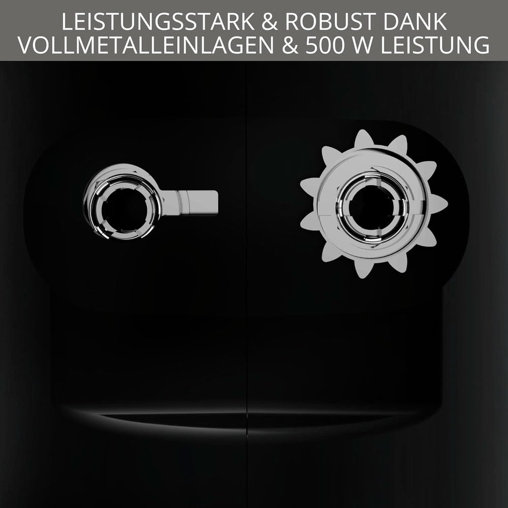 Krups 3Mix 7000 Handmixer 60 Jahre Special Edition, 500 Watt, Knet- Und Rührhaken Aus Edelstahl, Langes Netzkabel, Zubehörtasche, F6085811, Schwarz/Kupfer Bucatarie Naty Shop