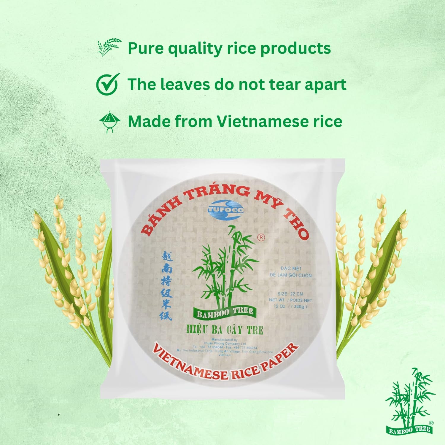 BAMBOO TREE - Hârtie de orez 31 cm. (Rulouri de vară) - 1 x 340 gr