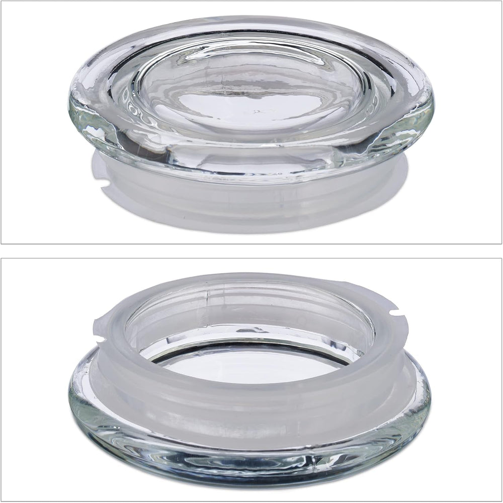 Borcane de depozitare Relaxdays cu capac, set de 6, sticlă, 1,3 l, borcane de depozitare octogonale, recipiente etanșe din sticlă, transparente Cutii depozitare alimente Naty Shop