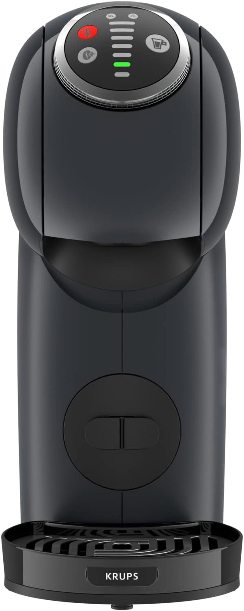 NESCAFÉ Dolce Gusto Genio S Plus de Krups, aparat de cafea compact cu capsule, capacitate 0,8 litri, 1500 wați, avertizare automată de detartrare, gri cosmic, KP340B