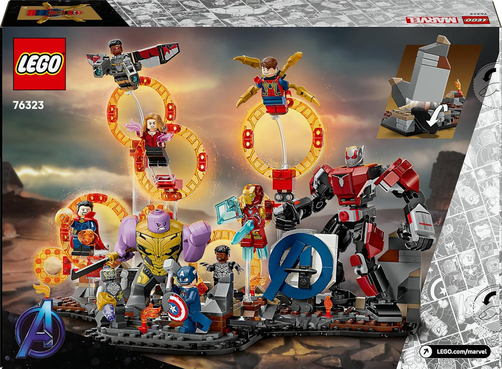 LEGO ǀ Marvel Avengers: Endgame Letzter Showdown - Bauspielzeug mit 10 Minifiguren, darunter Captain America, Iron Man, Black Panther & Dr. Strange - Kreatives Geschenk für Jungen und Mädchen 76323