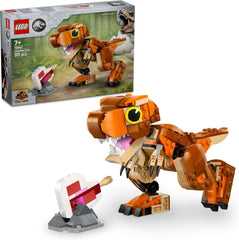 LEGO Jurassic World Little Eatie: T.Rex, jucărie de construcție pentru băieți și fete de la 7 ani, set de construcție cu dinozaur, cadou pentru copii, model cu gură, cap și coadă mobile 76967 Seturi de constructie Besuche den LEGO-Store Titlu implicit