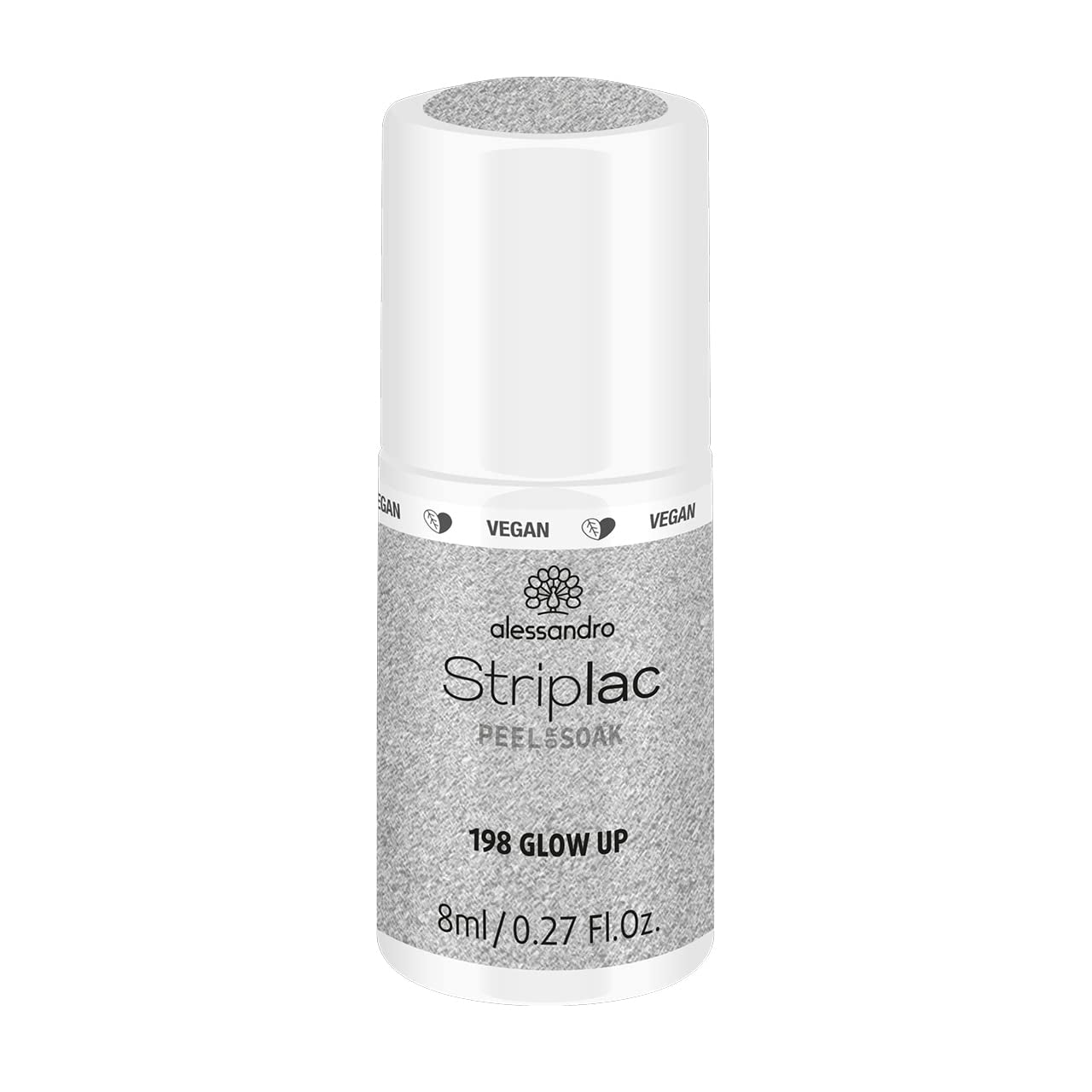 alessandro Striplac UV-Nagellack Flat White – Schonend und langanhaltend – Einfache Entfernung dank Peel-Off-Technologie – Vegan und tierversuchsfrei – 8 ml
