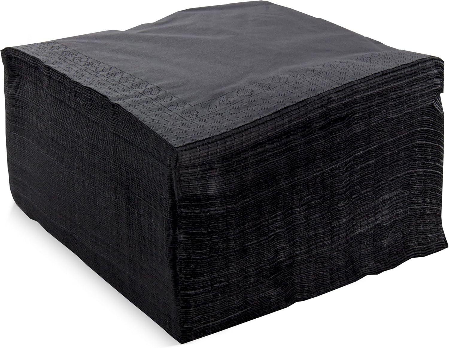 SER42204960 Șervețel 40X40, 2 straturi, 1/4-fold, 100 șervețele, 2 straturi netede cu margine, negru