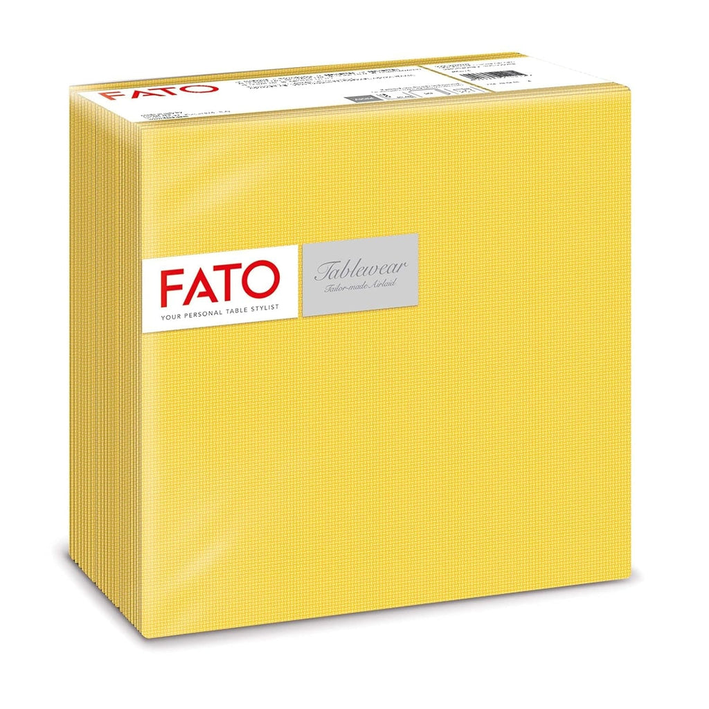 Fato - Șervețele din hârtie uscată, airlaid, efect textil, pachet de 50 de șervețele, format 40X40 pliate în 4, decor Shade Silver