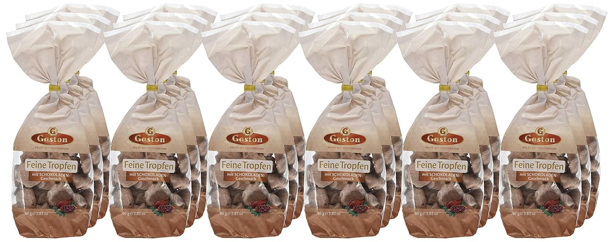 Picături fine cu aromă de ciocolată, pachet de 18 (18 x 80 g)