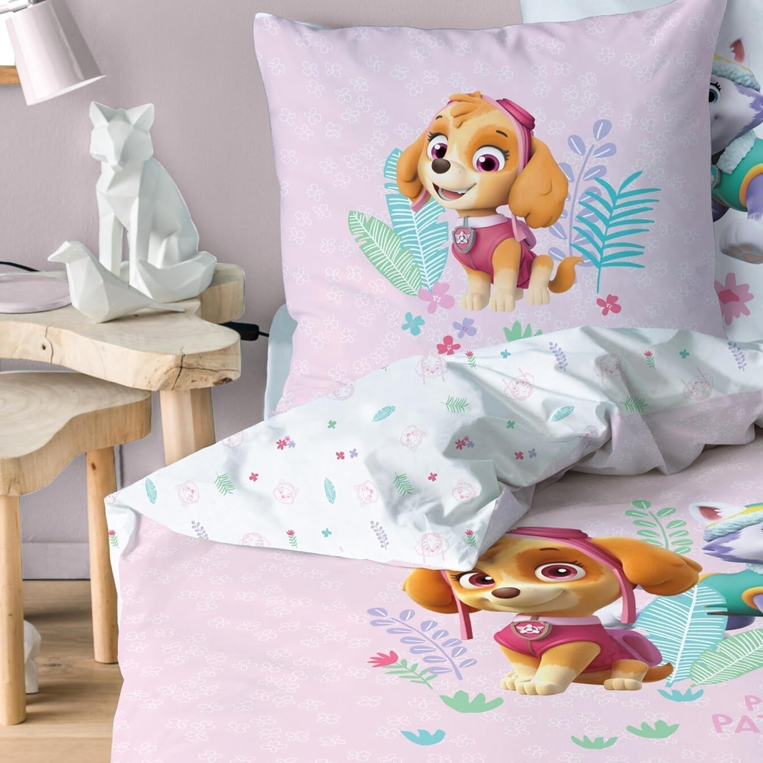Lenjerie de pat, Patrula Catelusilor (Paw Patrol), 100% bumbac Lenjerie de pat - copii Naty Shop