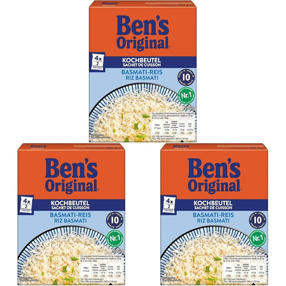 Orez Basmati BEN'S ORIGINAL™ pentru fierbere în pungă 500g