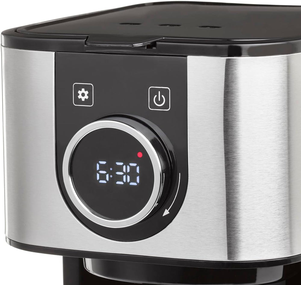 Cafetieră CASO Selection C 10 Thermo Design – Carcasă din oțel inoxidabil, carafă izotermă de 1,2 l (10 cești), comenzi tactile și cronometru, funcție Aroma PLUS, filtru permanent, filtru anti-picurare