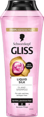 Gliss Shampoo Liquid Silk (250 ml), pentru părul fragil și tern Duș și baie Naty Shop