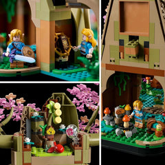 LEGO The Legend of Zelda Deku Tree 2-In-1 - piesă de colecție cu prințesa Zelda și 3 minifigurine Link - set de construcție pentru adulți și idee de cadou pentru fanii jocurilor video - 77092 Seturi de constructie Besuche den LEGO-Store