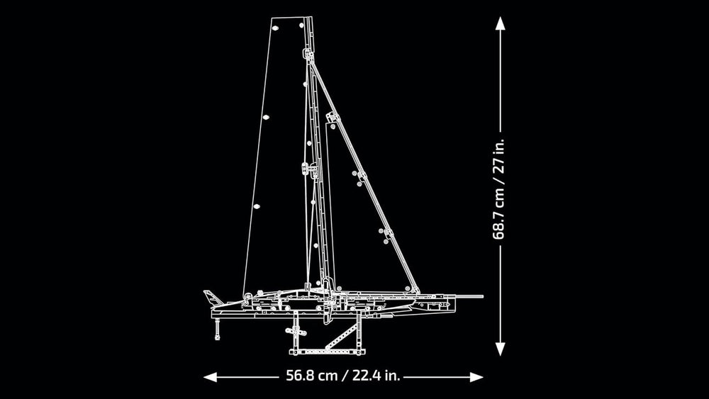 LEGO Technic Emirates Team New Zealand AC75 Rennjacht, Bauset mit Segelboot für Erwachsene, Geschenk für Männer und Frauen, kreative und entspannende Aktivität 42174