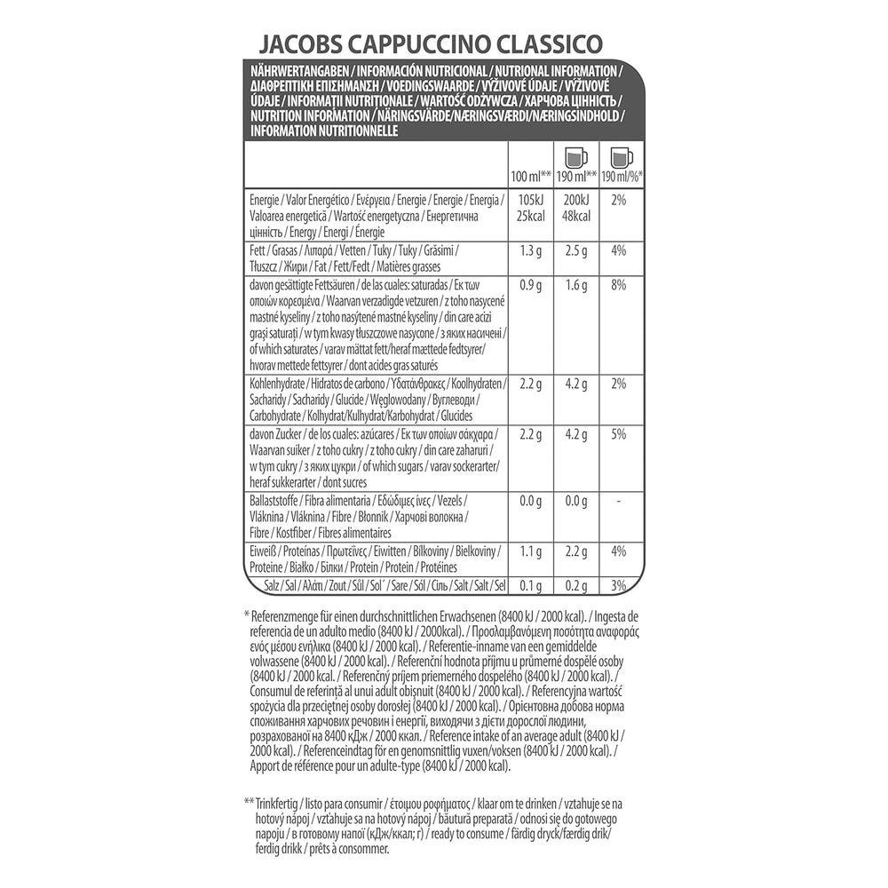 Tassimo Kapseln Jacobs Cappuccino Classico, 5 x 8 Pads, 40 Kaffeekapseln