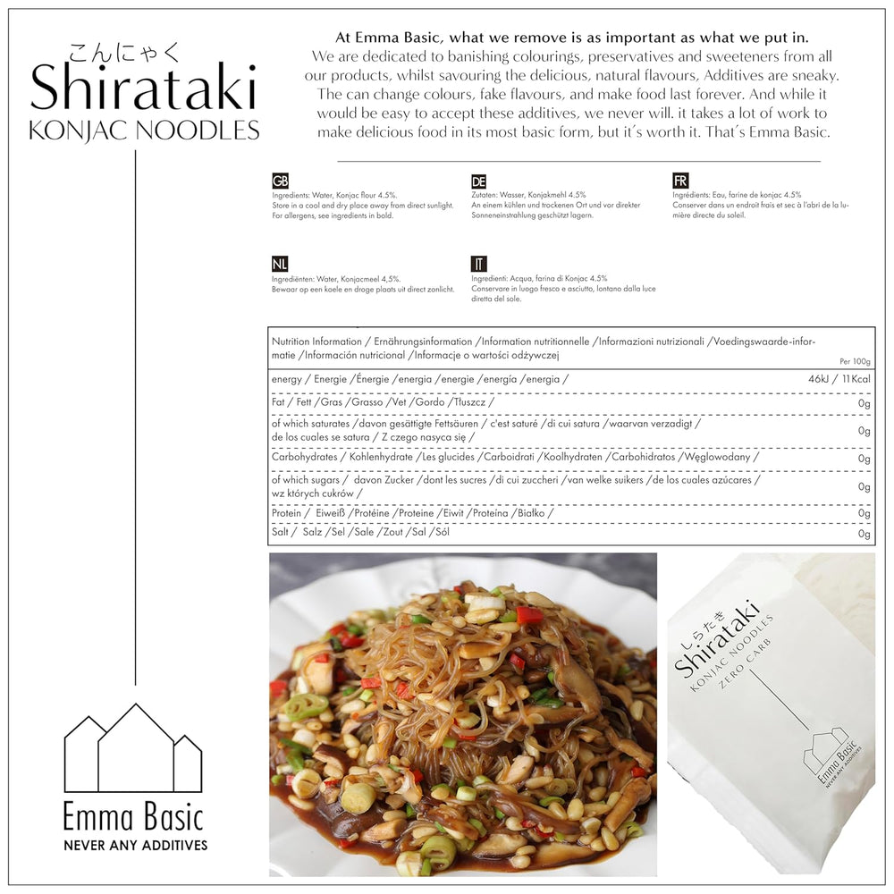 - Shirataki Konjak Nudeln 12x270g | Vegan | Gluten-frei