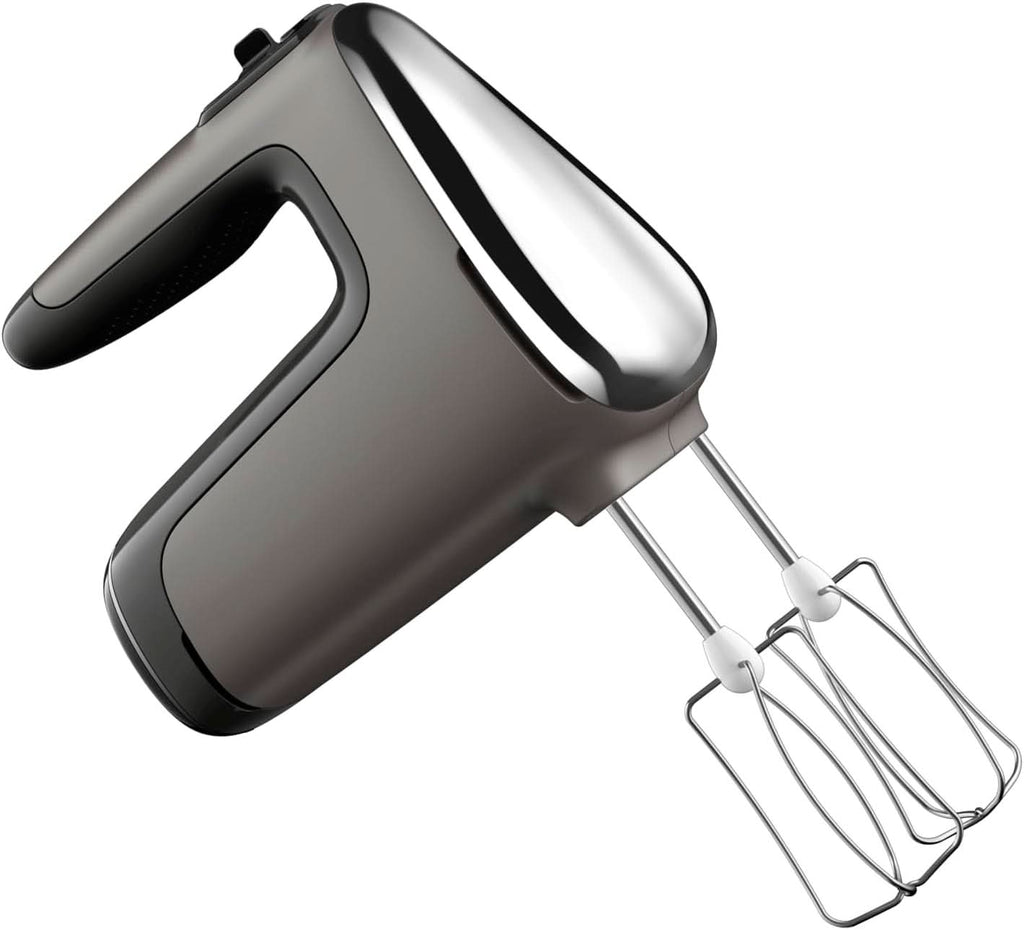 Tefal HT650E Power Mix Silence Handmixer | 600 Watt | Variabler Geschwindigkeitsregler | Turbo- Und Auswurf-Funktion | Extrem Leiser Motor | Inkl. 2 Rührbesen Und 2 Knethaken | Grau Bucatarie Naty Shop