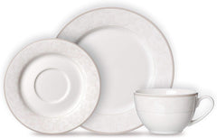 Ritzenhoff & Breker Kaffeeservice Isabella, 18-Teilig, Fine-China-Porzellangeschirr, Weiß Mit Ornamenten, 37 X 26 X 25 Cm Seturi vesela masa Naty Shop