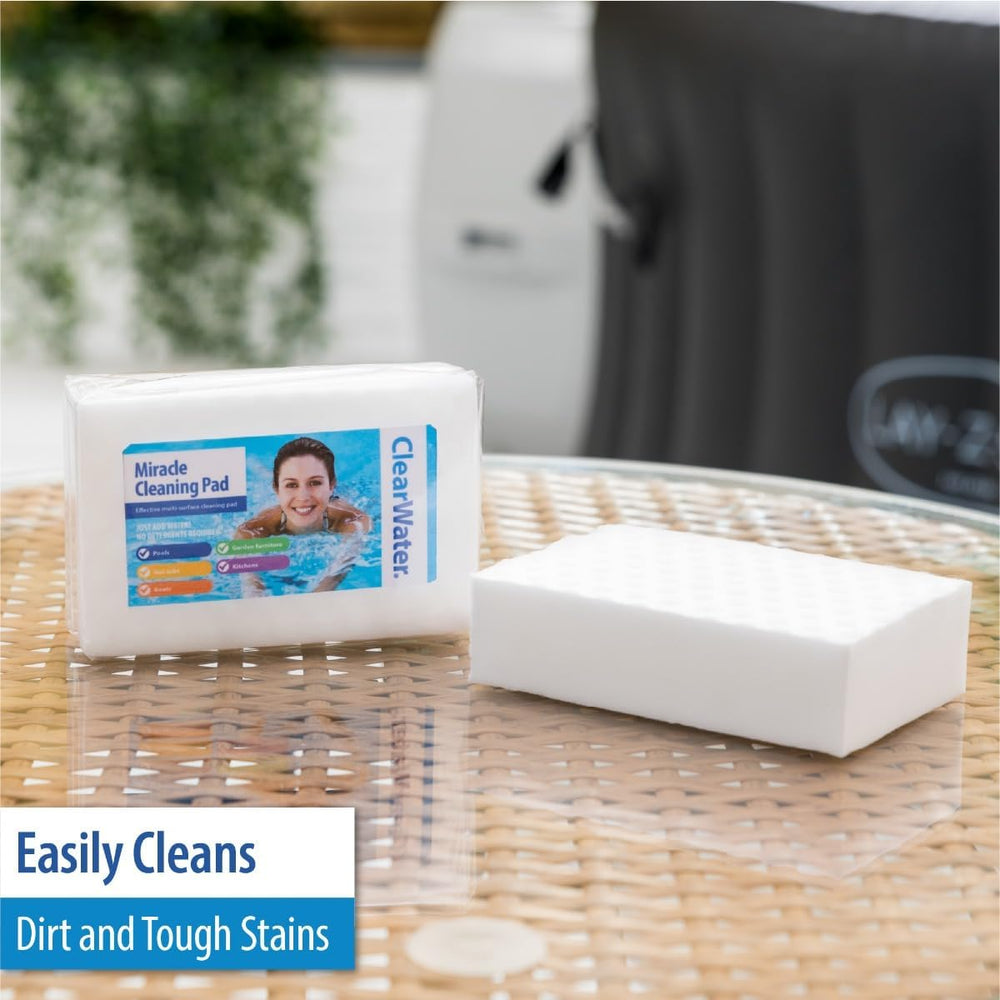 Burete de curățare Miracle Pad pentru piscină și spa, alb, 3 bucăți