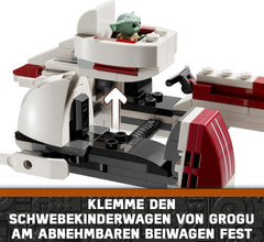 LEGO Star Wars Escape With The BARC Speeder, the Mandalorian Set, Toy Bike With Sidecar, Includes The Figures Kelleran Beq And Grogu, Gift For Boys And Girls From 8 Years 75378 Seturi de constructie Besuche den LEGO-Store