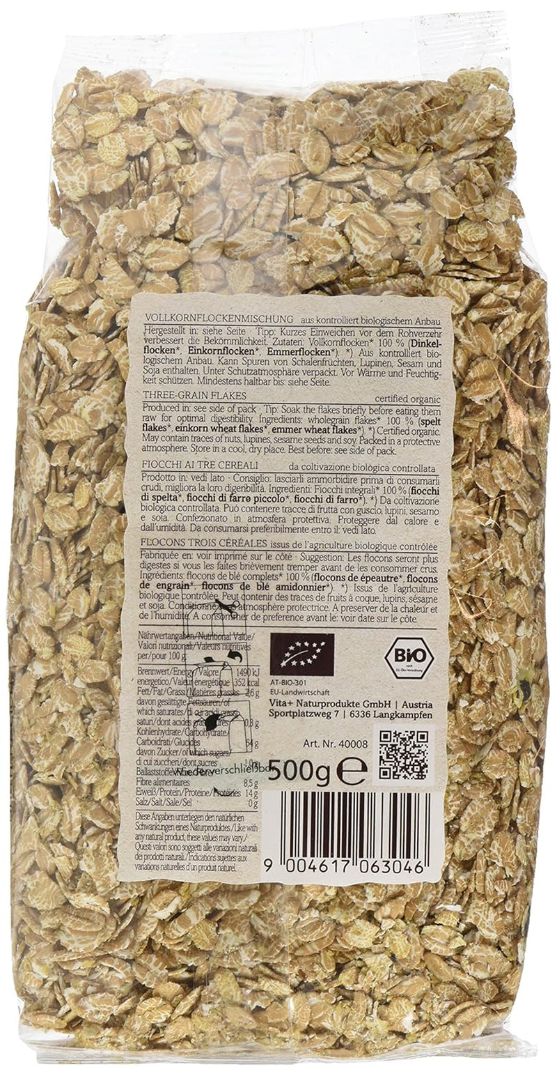Fulgi de cereale antice Verival - organici, pachet de 6 (6 x 500 g)