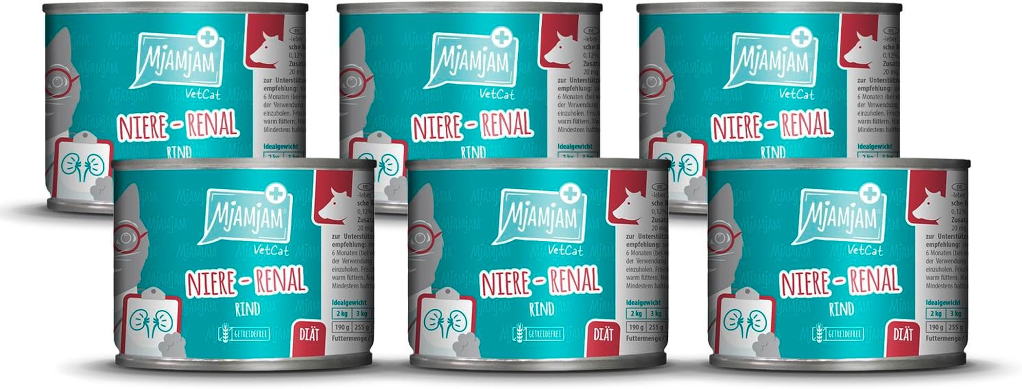 Mjamjam Vetcat - Hrană umedă premium pentru pisici - Dietă - Urinară - Pui, pachet de 6 (6 X 200G), fără cereale