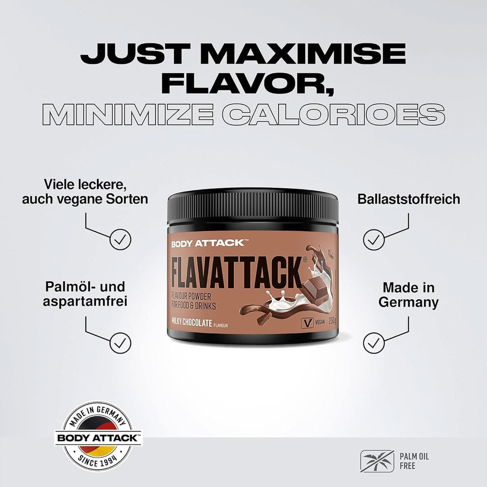 Body Attack Flavattack®, Double Choc Brownie, 250G / 83 porții Arome Naty Shop