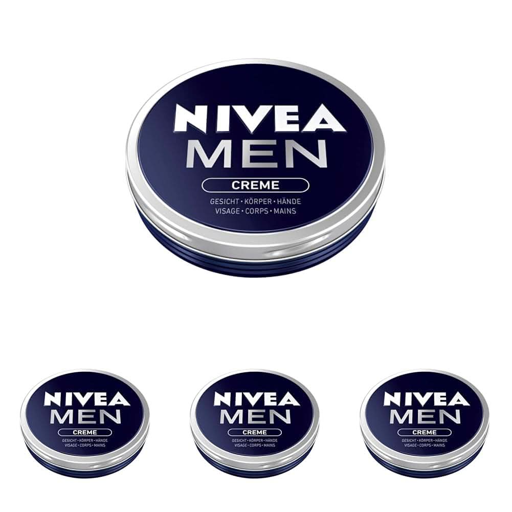 NIVEA MEN Creme, cremă hrănitoare pentru piele cu vitamina E, 150 ml Naty Shop 4 x 75 ml 75 ml