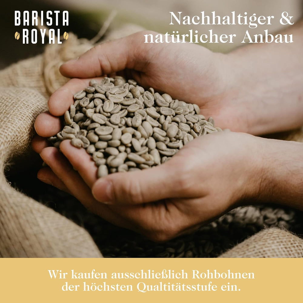 Set Degustare Cafea Boabe Întregi 5 x 350g | Pachet Descoperire Boabe de Cafea în Set Cadou | Arabica | Comerț Echitabil | Vegan | Ideal pentru Espressoare Automate, Espressoare cu Filtru, Espressoare Pour-Over și Prese Franceze | BARISTA ROYAL