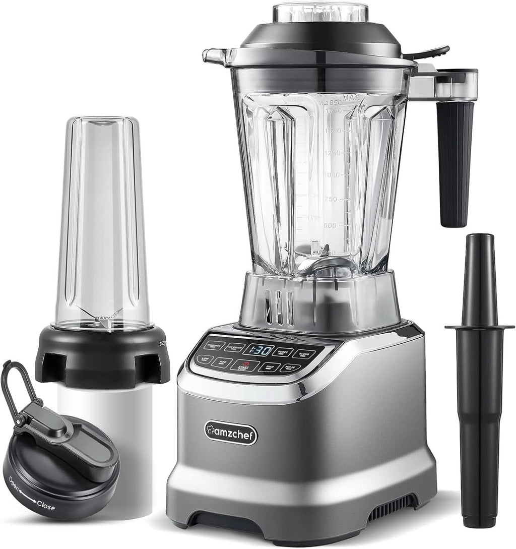AMZ BOSS Professional Blender cu 8 viteze reglabile | Mixer de 1800W Mama si Copilul Naty Shop Mattes Grau 2000W