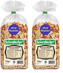 Seitenbacher Energy-Müsli I Ohne Rosinen I Vollkorn (1 X 750 G) Cereale Naty Shop 750 G (2Er Pack)
