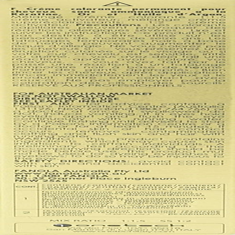 Fanola Oro Therapy Colour Keratin 6.1 100ml Vopsea pentru par Naty Shop